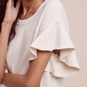 Saturday Sunday Ellie sweatshirt. Off white, small